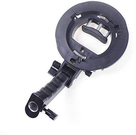 ANGEEK Photography Accessories Handheld Grip S-Type Flash Bracket Bowens S Mount Holder for Speedlite Flash Light Stand Softbox