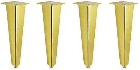 ZXCASDF Tischbein Möbelfüße Haarnadel Tischbeine Hairpin Legs Haarnadelbeine Möbelbein Tischgestell Tischkufen Für Esstisch Couchtisch Schreibtisch Kaffeetisch 4Er Set Viele Farben,Gold,10cm3.94in