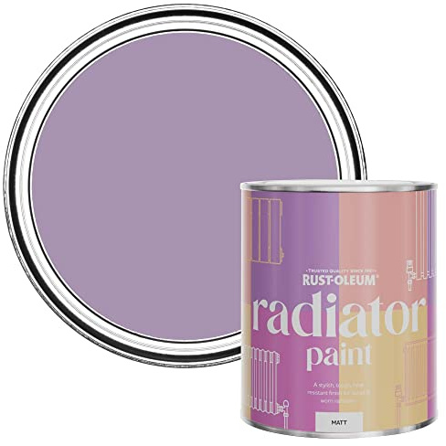 Rust-Oleum Purple Radiator Paint in Matt Finish - Violet Macaroon 750ml