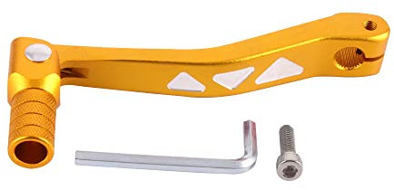 GOOFIT Gold CNC 0.47 Inch Universal Motorbike Shift Lever Aluminum Folding Gear with Tools Replacement for Most Dirt Pit Bikes ATV UTV Motorcycle