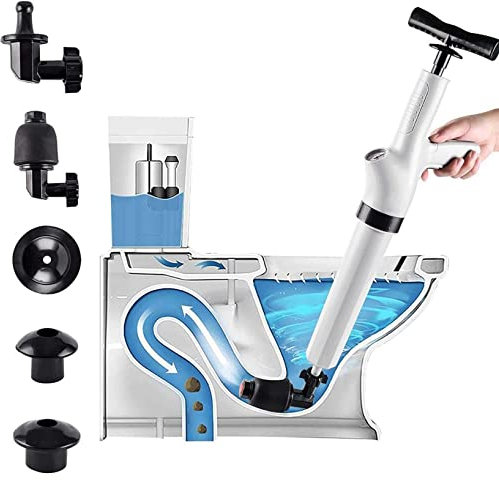 Sturalavandini per Il Bagno, Potenti Sturalavandini per Il Bagno, Pulitore Scarichi Ad Aria Ad Alta Pressione Applicato A Cucina, Bagno, Dragaggio Tubi Intasati