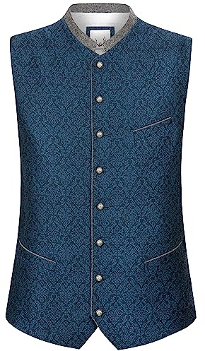 Stockerpoint Herren Trachtenweste Marino I Größen 44-60 I Traditionelle & hochwertige Weste mit verstellbarem Riegel I Perfekt für Trachten & Festlichkeiten