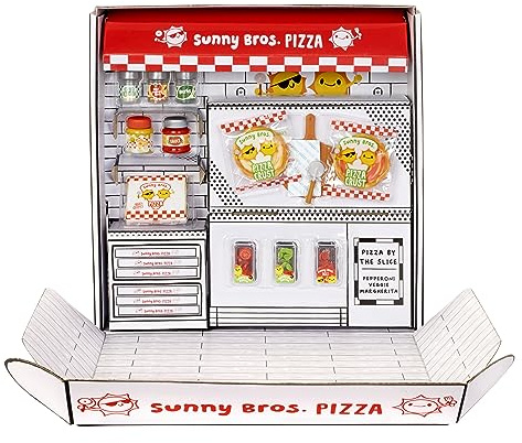 MGA's Miniverse Make It Mini Food - Make It Mini Pizza-Party - Lebensmittelnachbildungen zum Sammeln - Nicht Essbar - Geeignet für Kinder ab 8 Jahren und Sammler [EXKLUSIV BEI Amazon]