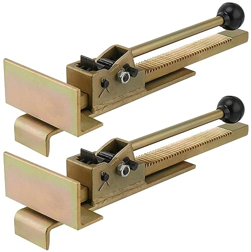 KEILEOHO 2 PCS Flooring Jacks for Hardwood Floors, Hardwood Flooring Jack Positioning Tool, Professional Flooring Jack Tool, Hardwood Floor Installation Jack for Wood and Laminate Flooring