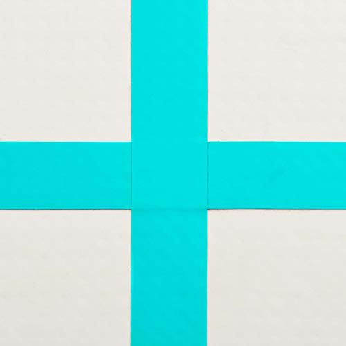 Camerina Aufblasbare Gymnastikmatte mit Pumpe 60x100x20 cm Trainingsmatte Turnmatte TurngeräTe Aufblasbare Gymnastikmatte PVC Grün