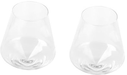 TOPBATHY 2pcs Whiskey Glass Wine Cup for Home Bar Use Smooth Finish for Beer Juice and Mixed Drinks Elegant Design for Wine Lovers