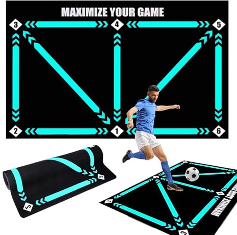 Tappetino da allenamento per calcio, attrezzatura da allenamento per calcio, abilità di padronanza del calcio per bambini, ragazzi e ragazze, idea regalo, tappetino per agilità e controllo della