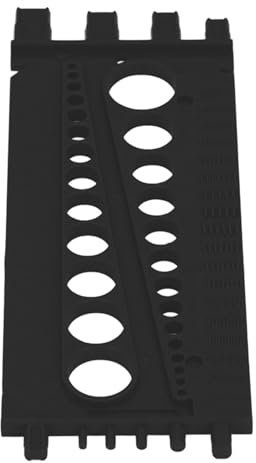 Plastic Thread Gauge Nut Bolt Screw Identifier Tool Workshop Garage Black