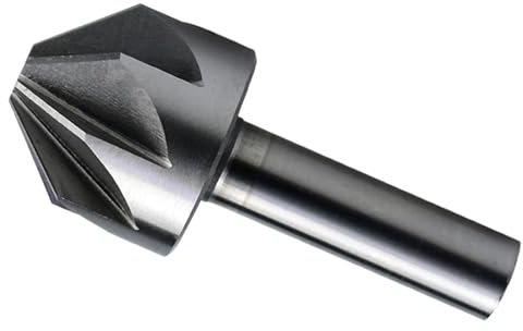 1 foret à chanfreiner, diamètre 6 mm-50 mm, 60 degrés, 90 degrés, 120 degrés, HSS, fraise à chanfreiner, ébavurage, chanfreinage, fraise à chanfreiner les métaux, fraise en bout(6.0mm x120Degree)