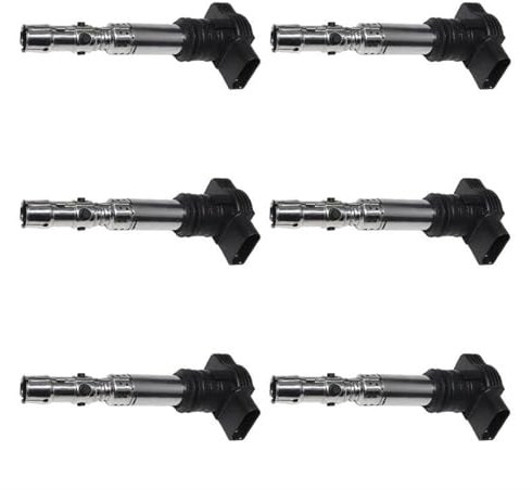 DZSQWETYU Zündspule 4/6 Stücke Uf411t 06a905115a Zündspulen Für Skoda Für Superb Für Octavia 1998-2010 06A905115 AIgnition Spulen Auto Zubehör Zündmodul(6PCS)