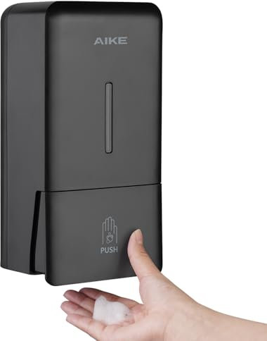 AIKE Schaumseifenspender 800 ML, Wandmontage, Manueller Druckpumpe für gewerbliche Badezimmer AK1006F Nur mit Schaumseife kompatibel
