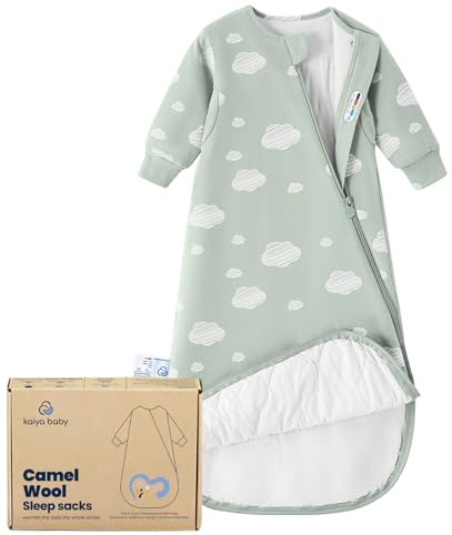 Unisex Sleeping Bag for Babies and Toddlers 1.0 Tog Sleep Sack 6-18 Months, Newborn Sleep Sack, Wearable Blanket Baby, One Piece Long Sleeves, Gifts for Baby