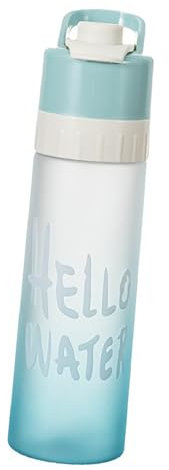 22oz Mist Water Bottle, Food Grade Spray Mist Sports Bottle, Portable Misting Water Bottle for Exercise, Made of PC, Cold for Quenching, Lightweight and Portable, Approx. 7 x 26cm