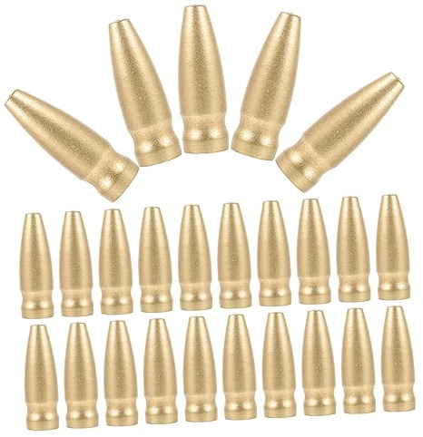 TOYANDONA 100pcs Wooden Flagpole Toppers for Diy Decor Gold Flag Heads Replacement for Standard Flag Poles Simple Design