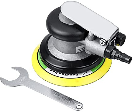 VGVSBG Portable polishing machine 10000RPM Pneumatic Handheld Random Orbital Air Sander Polisher Powered Orbit Polisher Matte Surface Circular Grinding Machine Low noise