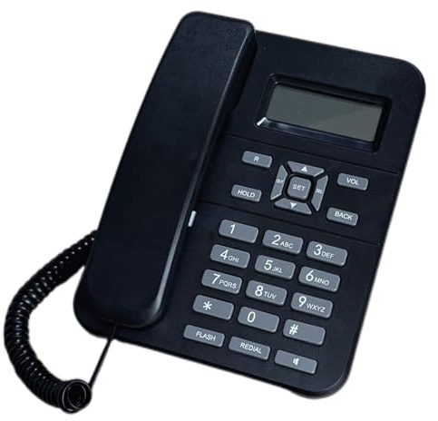 Guaber Telefono Professionale da Ufficio Telefono Fisso con Filo con Display Chiamata per Hotel E Aziende Dispositivo Telefonico Fisso