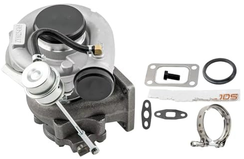 Turbocompressore Compatibile con Motori a 4/6 cilindri da 1,5L a 2,5L, T3 T4, 4 per Flangia a bulloni, Cuscinetto flottante, valvola wastegate Esterna, turbina GT30 T04E.
