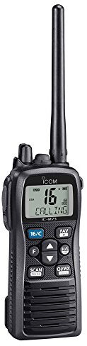 Icom M73 PLUS Handheld VHF - 6W - IPX8 Submersible - Active Noise Canceling, Built-In Voice Recorder