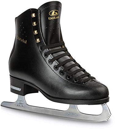 Botas - Modell: David/tillverkad i Europa (Tjeckien) / Konståkskridskor för män, pojkar/Sabrina blad/färg: Svart, storlek: Vuxen 4,5