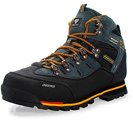 Homme Bottes de Randonnée Chaussures de Marche Outdoor Sports d'escalade Jaune 45 EU