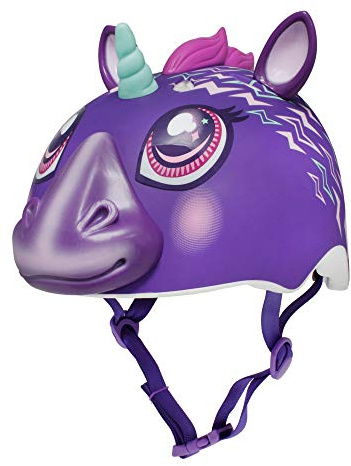 Raskullz Electric Unicorn Child Helmet (ages 5-8), Electric Purple
