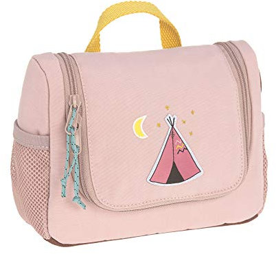 LÄSSIG Kinder Kulturtasche Waschbeutel Waschtasche Kulturbeutel zum Hängen/Mini Washbag Adventure Tipi