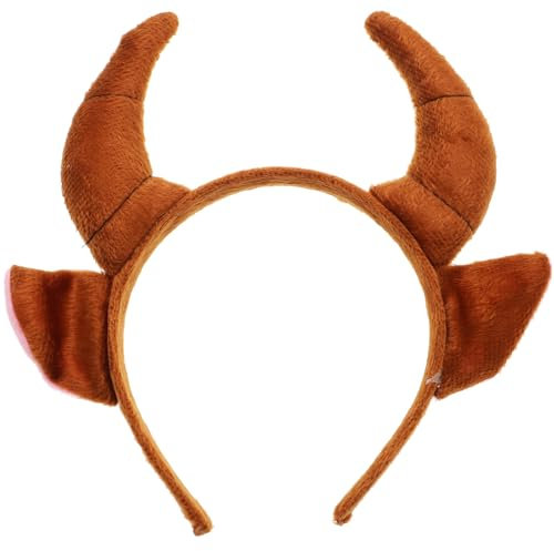 OX Horn Form Stirnband Tierohren Plüsch Kopfbedeckung Party Cosplay Kostüm Kopfschmuck Haarband Kopfschmuck ()
