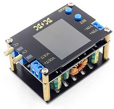 DollaTek DC DC - Convertidor automático de potencia/Buck CC CV módulo de alimentación 0.5-30V 6A 60W ajustable regulado fuente de alimentación voltímetro amperímetro