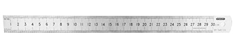 12 Inch 30cm 300mm Stainless Steel Ruler Metal Ruler,Double Sided Metric System Rulers Precise Measuring Hand Tool Perfect Straight Edge for Easy Measurements, Ideal for Sewing