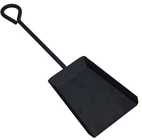 AB Tools 18 Loop Top Shovel Spade Fire Coal Wood Log Burner Black Steel Metal 450mm