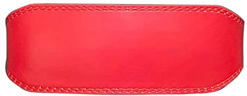 LARIAU Gewichtsgürtel Fitnessgürtel Kniebeugen Gewichtheben Leder Sport Männer und Frauen Trainingsgürtel Kreuzheben Powerlifting Booster Gürtel (Color : Red, Size : X-Small)