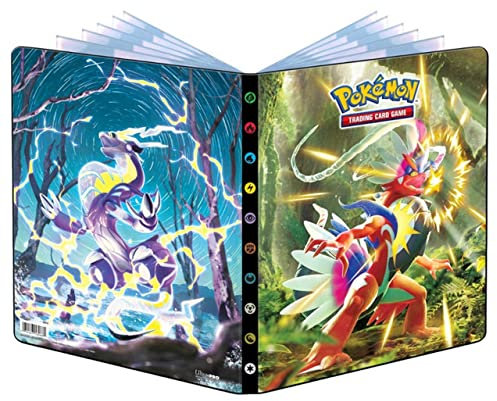 Ultra Pro – Pokémon Schwert & Schild 9-Pocket-Portfolio mit Koraidian und Moridian, schützt und speichert bis zu 90 Pokémon-Sammelkarten in Standardgröße, Sammelkarten und Spielkarten