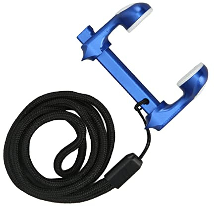 Focket Clip per Naso da Nuoto, Tappi per Naso Professionali Regolabili per Immersioni in Lega di Alluminio per Surf con Corda Anti-Perdita per Adulti, Bambini, apnea, Nuoto (Blu)