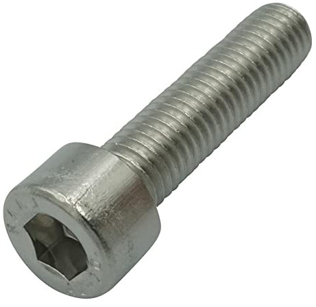 EZOTec - 30 Stück Zylinderschrauben mit Innensechskant M6x25 mm DIN 912 ISO 4762 - Vollgewinde Edelstahl V2A A2 - Zylinderkopfschrauben Gewindeschrauben