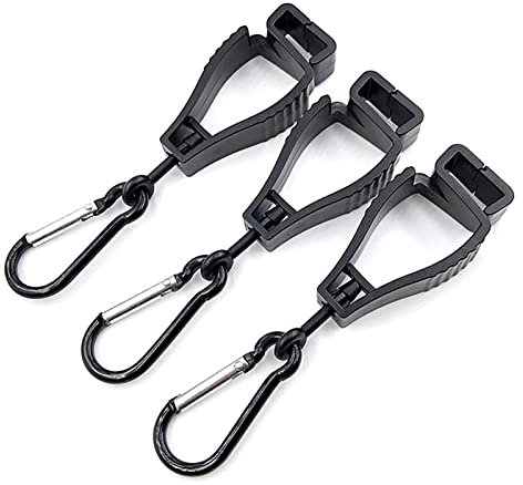 Glove Grabber Clip, 10PCS Black Plastic Work Safety Glove Holders Portable Reusable Compact Size Glove Grabber Clip for Work 4.92x1.25in
