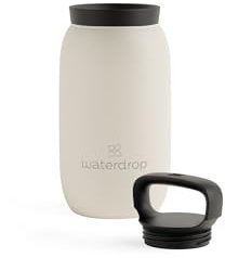 waterdrop® All Purpose Thermobecher 400ml. isolierte Edelstahl Thermosflasche. 24h kalt - 6h/12h heiß. auslaufsicher & bruchsicher Kaffeebecher to go
