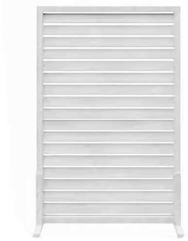 DECORN Écran de Confidentialité Extérieur Décoratif - Écran de Panneau de Clôture de Confidentialité Autoportant pour Allée de Jardin, Arrière-Cour (Paquet de 2),White