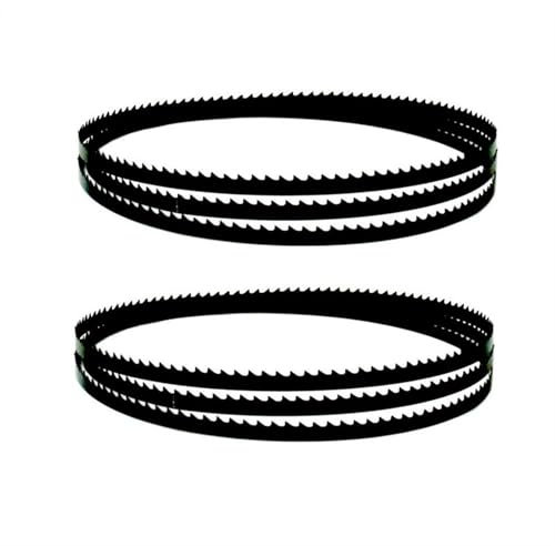 2 Stück 58,5 x 0,4 Zoll Sägeblattband, 1490 x 10 mm 10 TPI Bandsägeblatt, Carbon-Bandsägeblatt for Basato 1 BS200 BASA 1.0