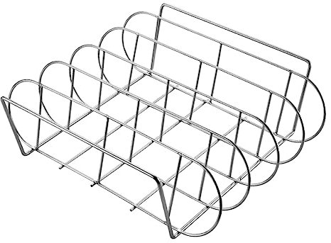 KITANDOVE Rib Rack Für Grillen Und Bbq Hochtemperaturbeständige Halterung Für Gleichmäßiges Von Rippchen Und Für Outdoor Camping Und Ofen