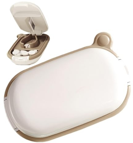 Splitter per pillole taglierina per compresse, taglierina divisore per | pillole - Taglierina per pillole da viaggio per pillole piccole o grandi, divisore per pillole