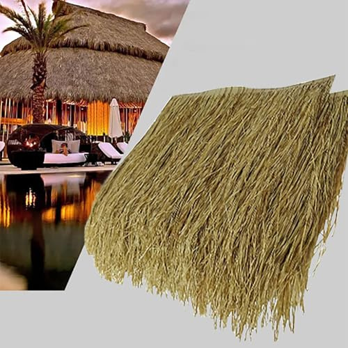 GQZJY Paglia per tetti Paglia di Palma Artificiale in Stile Messicano Tiki Bar Hut Erba Persiane per Anatre Erba Palapa per Giardino Patio Ombrellone Recinzione Decorazione per Feste(Size:10 Pieces)
