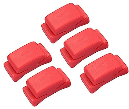 JOINPAYA 5stücke Teiliges Roter Plektrenhalter Aus Gummi rutschfeste Klemme Zum Schutz Und Transport Von Plektren Geeignet Für Gitarre Bass Ukulele-Spieler Praktische Befestigung Am Headsto