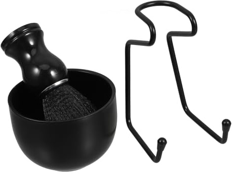 TOBBOMEY 1satz Herren Rasierpinsel Set Mit Rasierschale Ständer Und Ergonomischem Design Komplettes Teiliges Kit Für Angenehme Rasur Für Hauttypen