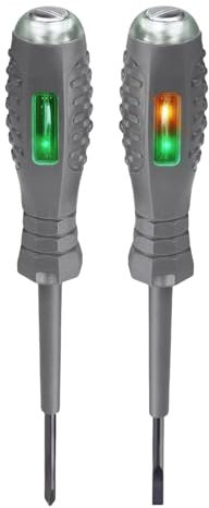 Generico Tester Di Tensione Elettrico 2 Pezzi, Cacciavite Per Rilevatore Di Elettricità 2 In 1, Strumento Cacciavite Per Test Di Tensione, Penna Per Test Elettrico Reattivo, Per Rilevamento