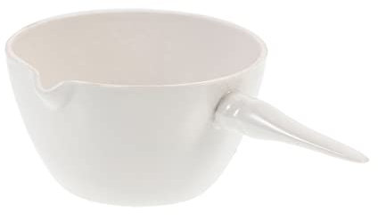 SOLUSTRE Verdampfungsschale Aus Porzellan Mit Griff 250 Ml Runde Verdampfungsschale Für Den Laborgebrauch