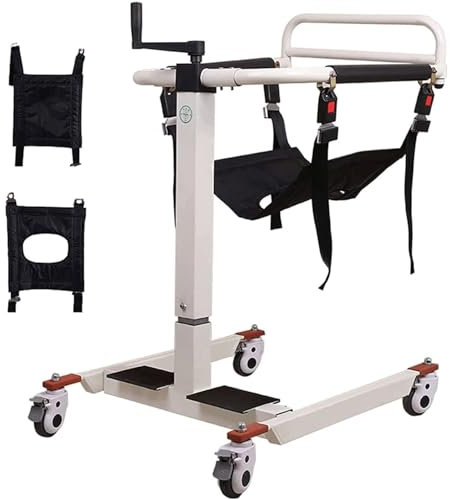 ZQDUFEA 4-in-1-Patientenlift-Transferstuhl mit 2 Kissen, Nachtkommode, Pflegehelfer, Duschstuhl für Senioren und Behinderte