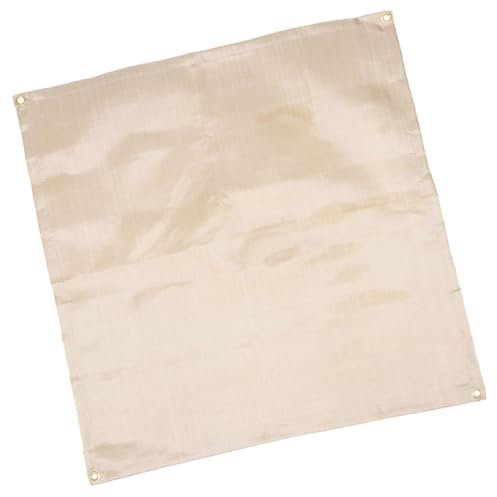 Happyyami Feuerfeste Decke Für Outdoor Grillen Und Camping Hitzebeständig 80x95cm Glasfaser Mit Silikon Alufolie Isolierende Brandschutzmatte Für Picknick Und BBQ