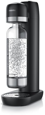 Arendo - Soda Maker Wassersprudler – inkl. 1000 ml Wasserflasche BPA frei – fein dosierbar – Soda Streamer kompatibel mit 60 l CO2 Zylindern