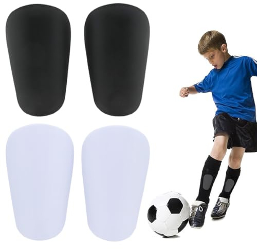 OUDQFCJ 2 Paires Mini Protège-Tibia de Football, Protège-Tibia pour Enfants Garçons et Filles, Protège-Tibia Foot Enfant (5 cm)