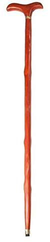 ZJFHEYUO Béquilles en Bois de séquoia pour Personnes âgées, bâtons de Marche antidérapants, en Bois, wengé